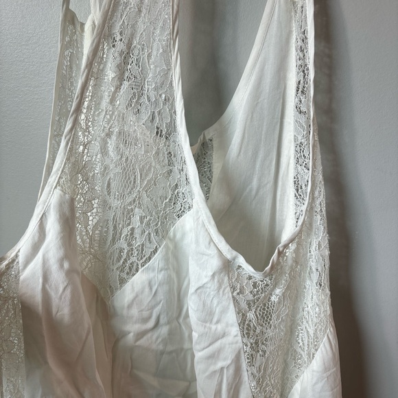 NWT Millau LF Women White Lace Tank Top in size XS. long length - Picture 5 of 9
